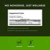 Swanson Magnesium Supplement 400mg capsules close-up