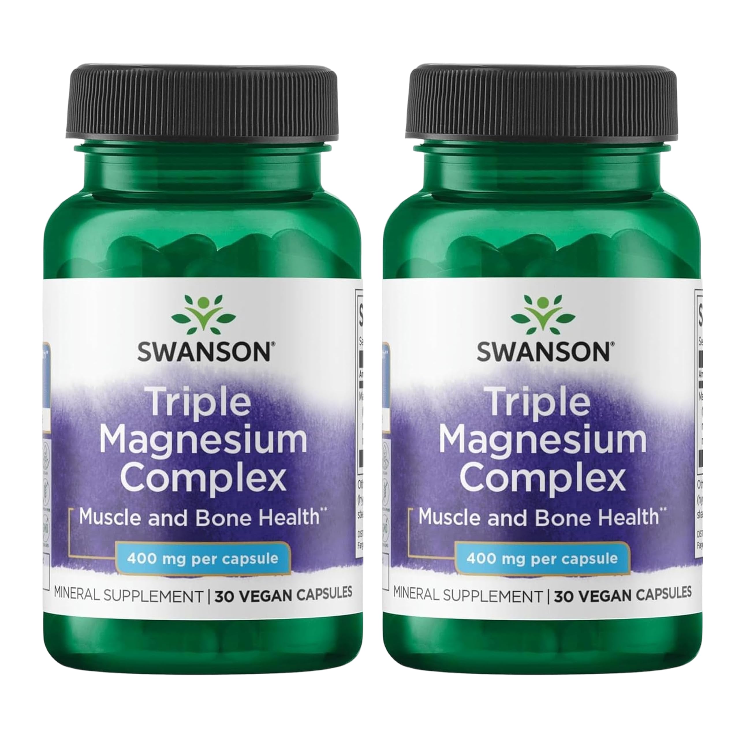 Swanson Magnesium Supplement 400mg front view