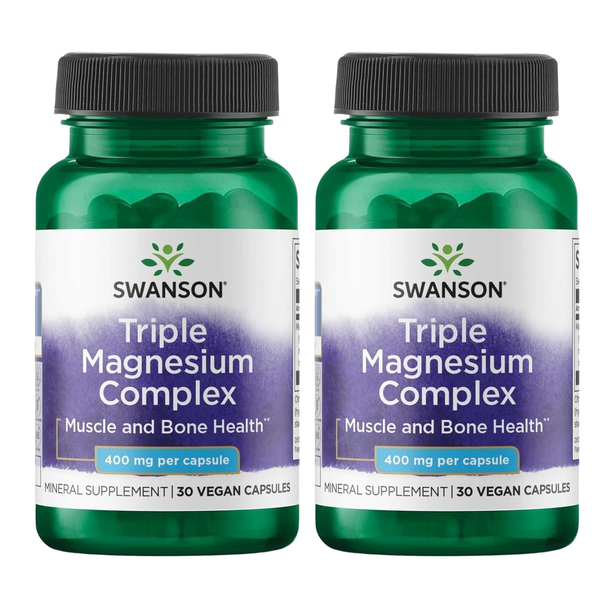 Swanson Magnesium Supplement 400mg front view