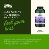 Swanson Magnesium Supplement 400mg with measuring spoon