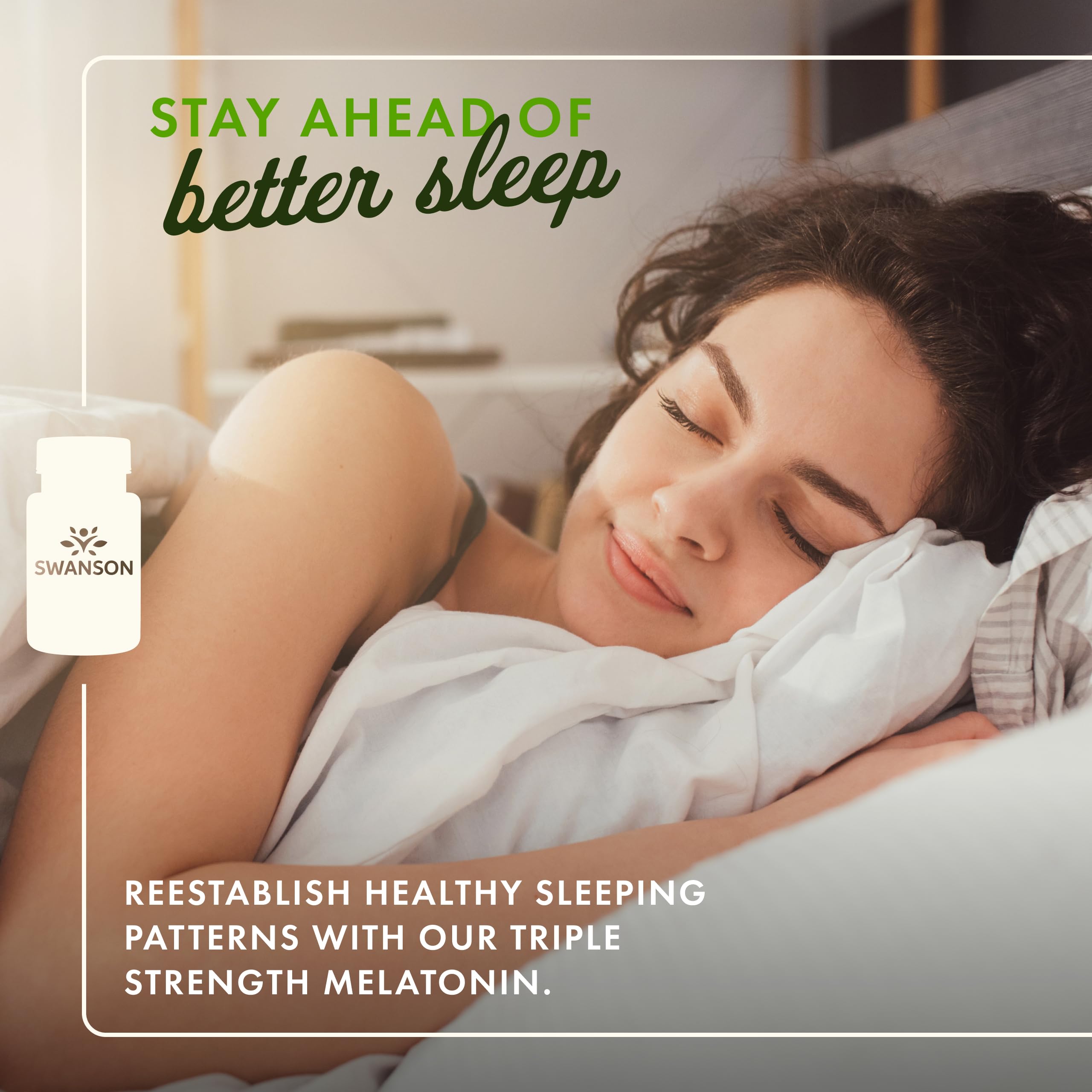 Swanson Melatonin capsules in packaging