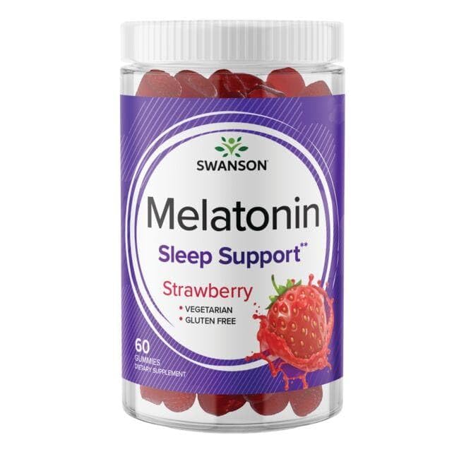Swanson Melatonin Gummies with nutritional information