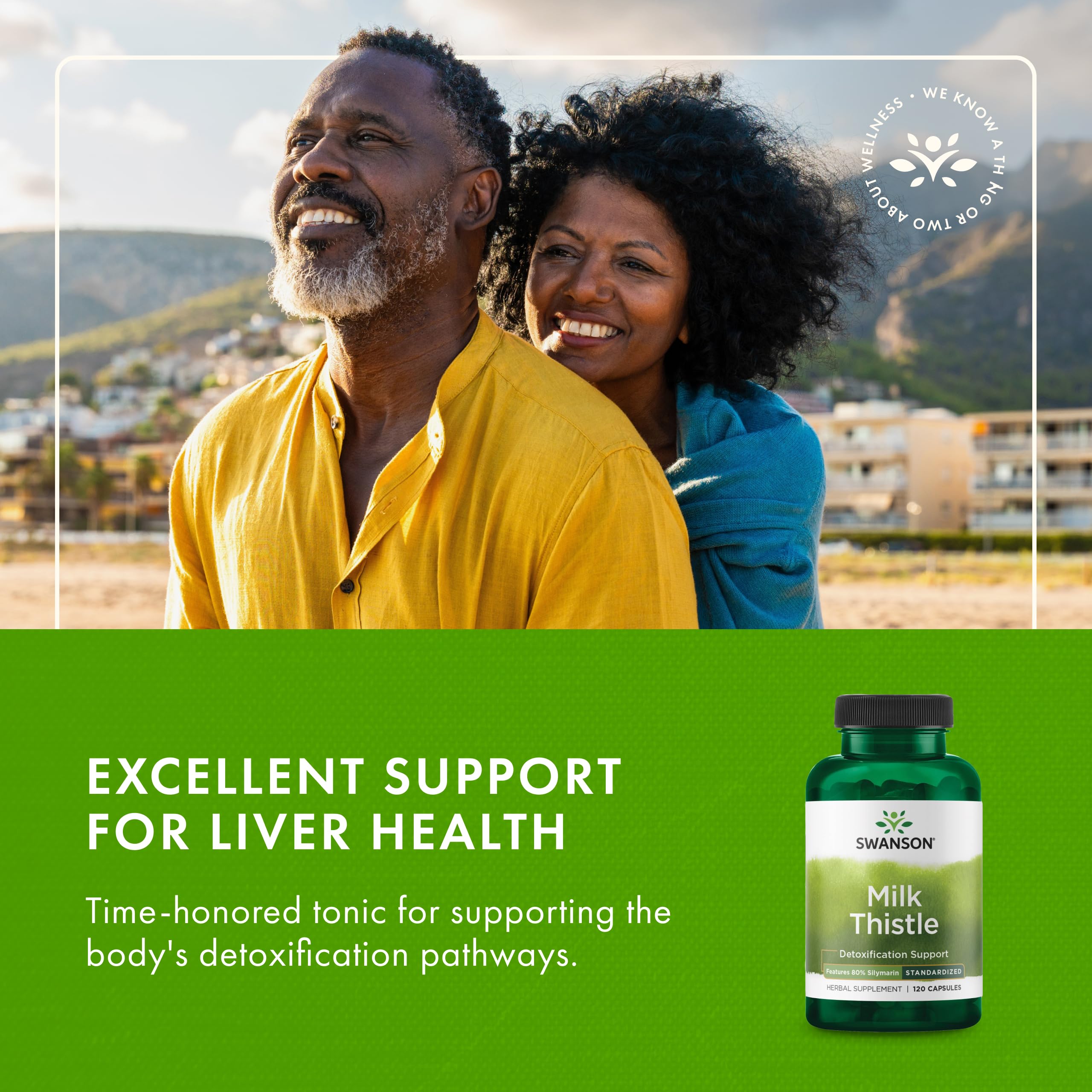 Swanson Milk Thistle Capsules 500mg packaging