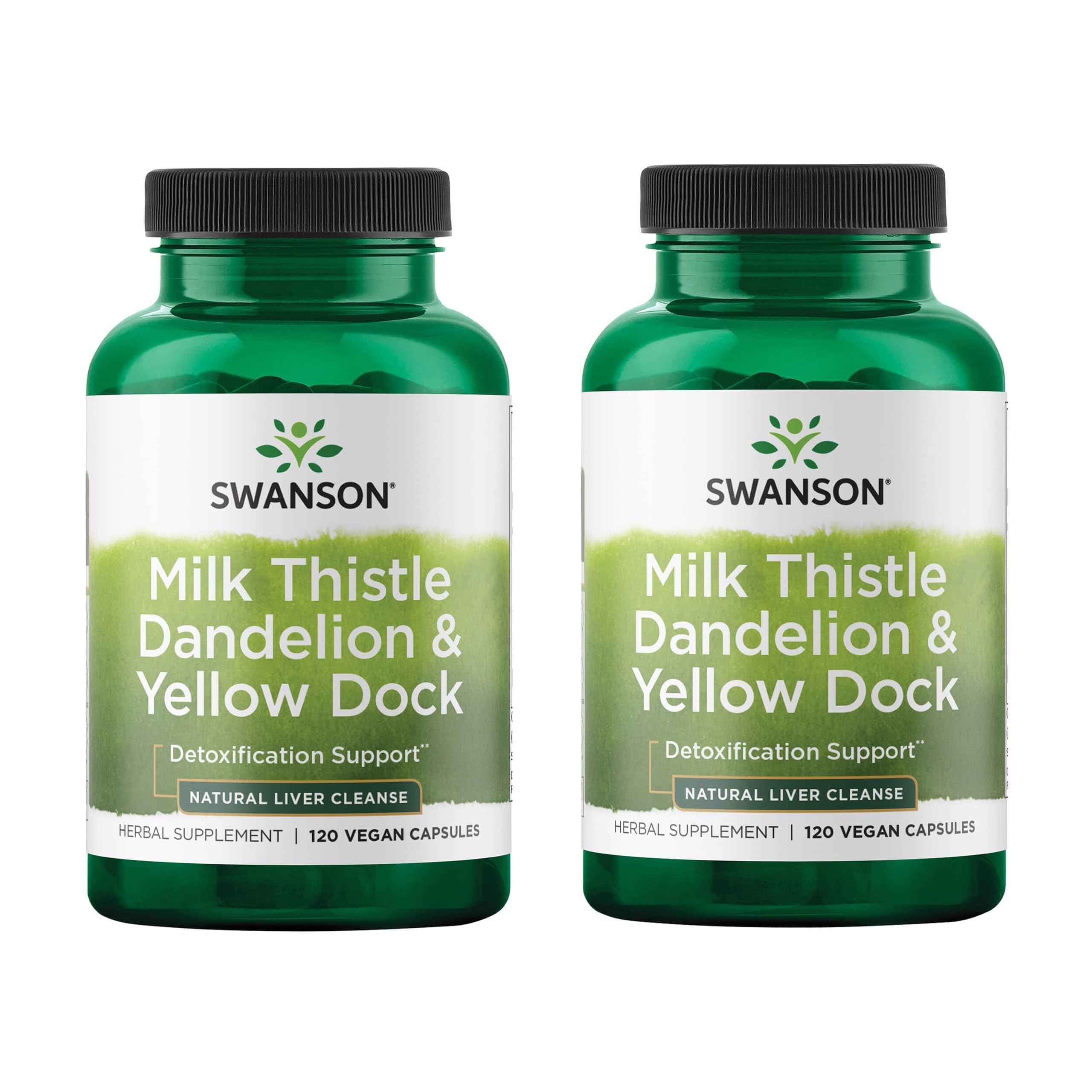 Swanson Milk Thistle Supplement capsules front view