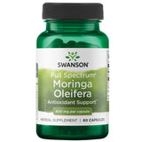 Swanson Moringa Oleifera Herbal Supplement Capsules 400mg front view