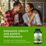 Swanson Muira Puama Root Capsules 400mg with a measuring spoon
