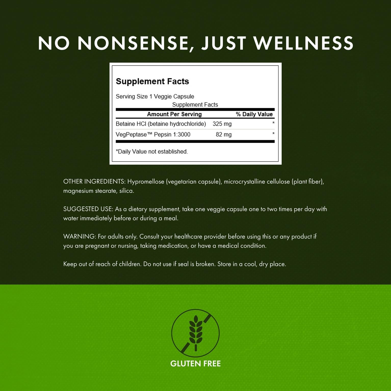 Swanson Multi-Enzymes Supplement 50g back view