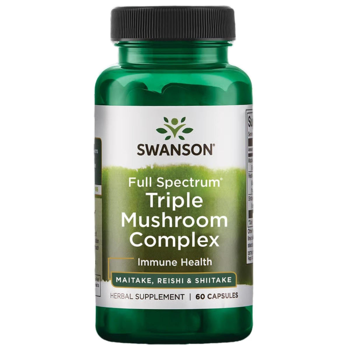 Swanson Mushroom Supplement 50g front view with packaging