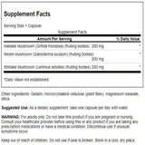 Swanson Mushroom Supplement 50g side view showing ingredients