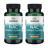Swanson N-Acetyl Cysteine 600mg supplement front view