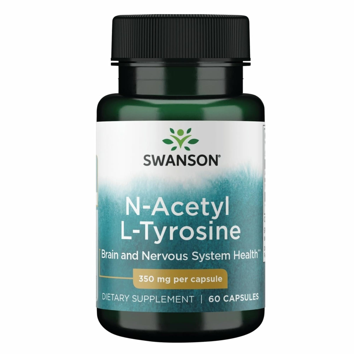 Swanson N-Acetyl L-Tyrosine 350mg supplement front view