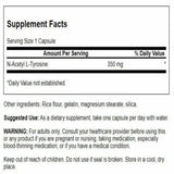 Swanson N-Acetyl L-Tyrosine 350mg supplement side view