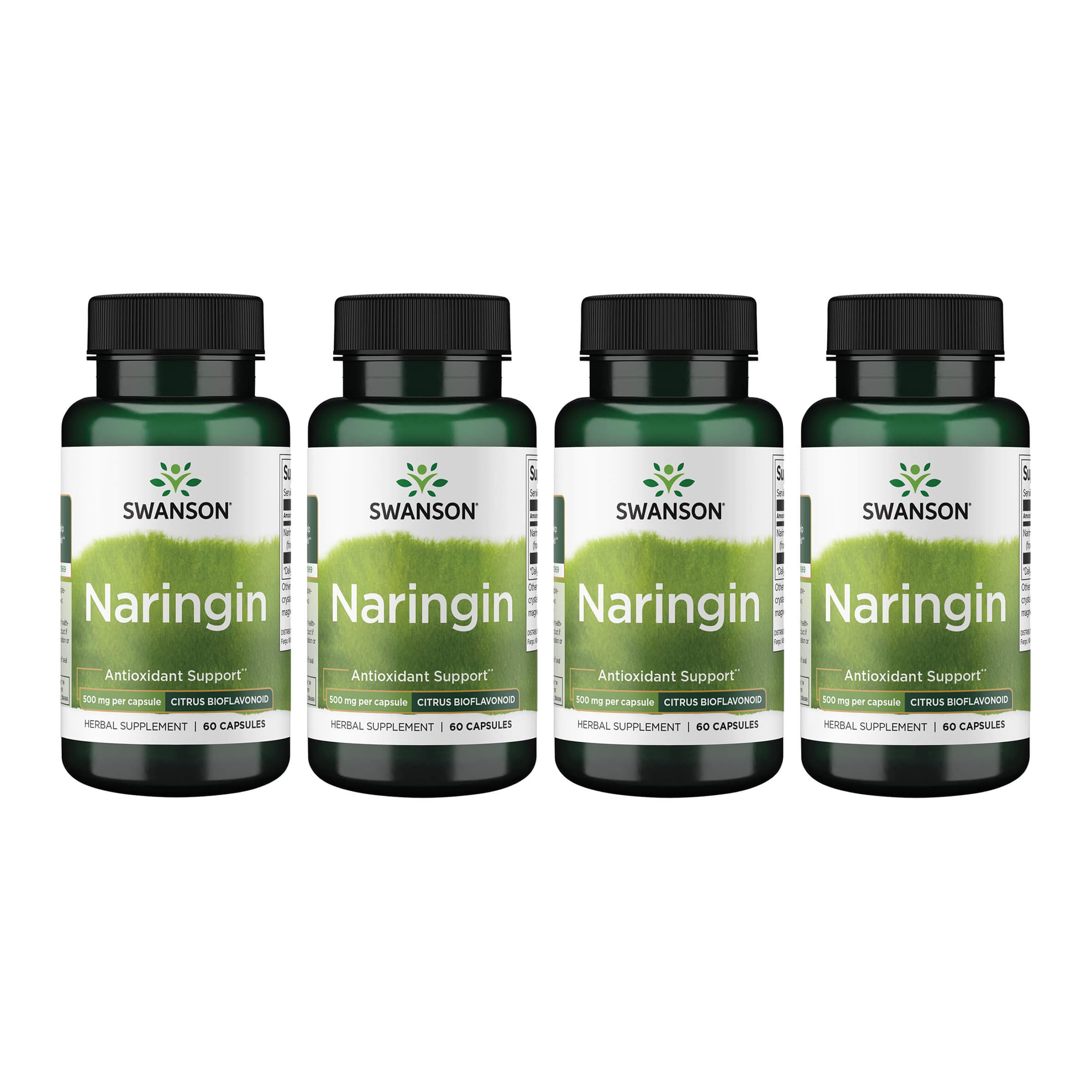 Swanson Naringin 500 mg Capsules front view