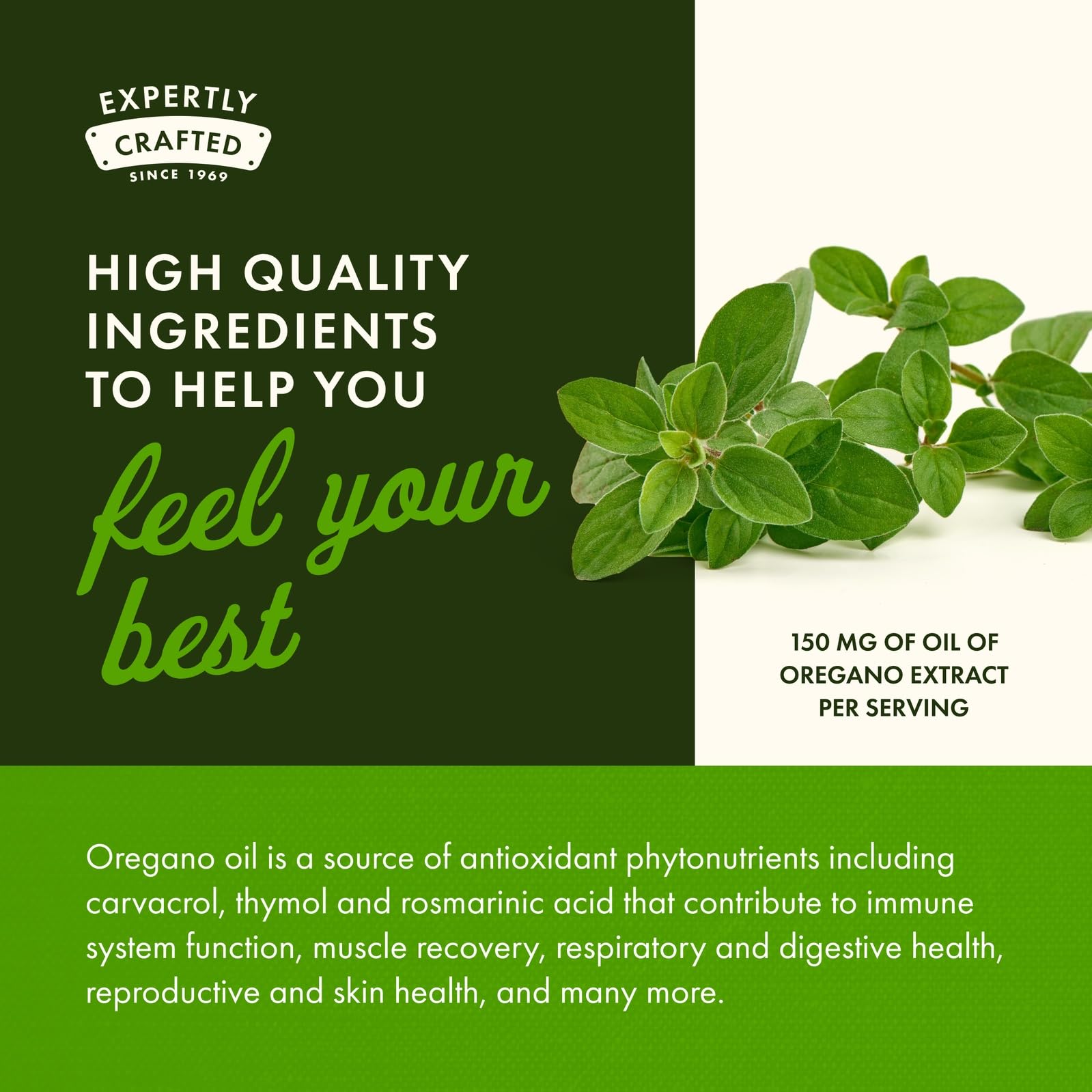 Swanson Oregano Oil Softgels 150mg close-up of capsules