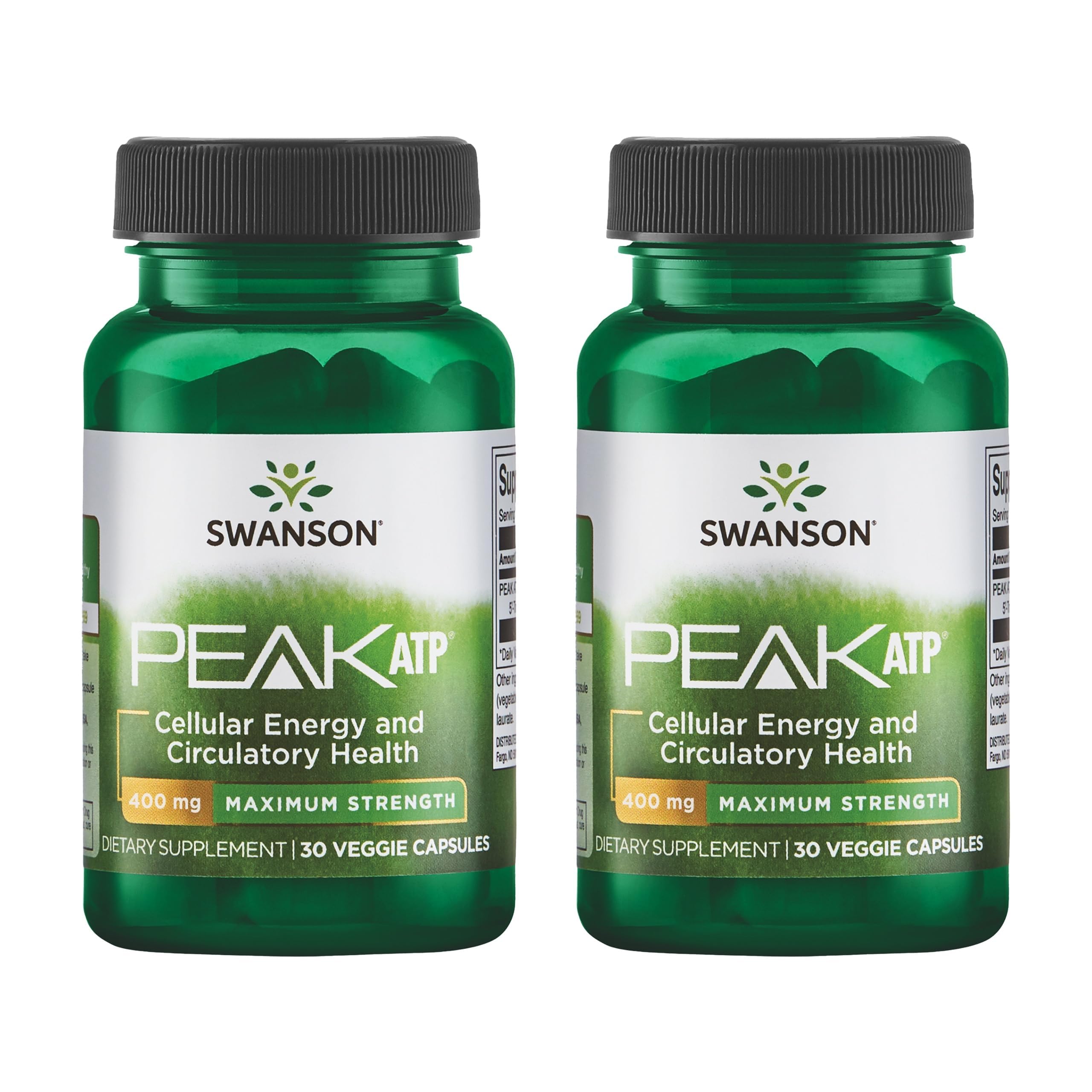 Swanson Peak ATP 400mg supplement front view