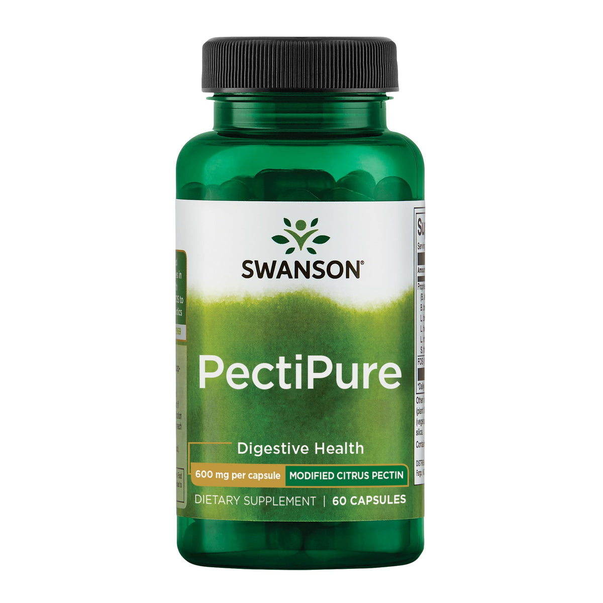 Swanson PectiPure Citrus Pectin Capsules 600mg front view