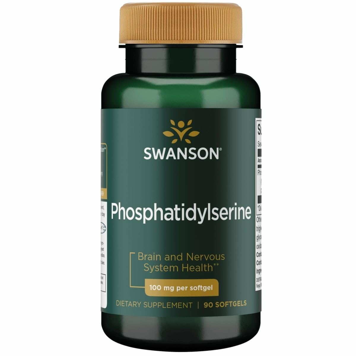 Swanson Phosphatidylserine Softgels 100mg front view
