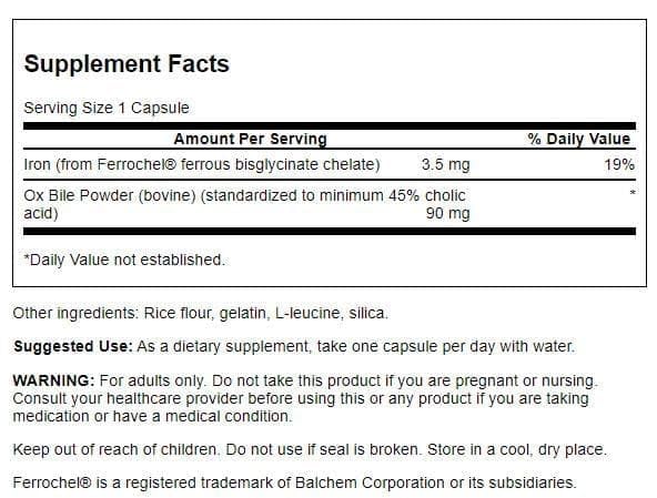 Swanson Premium Blended Vitamin & Mineral Supplement back view