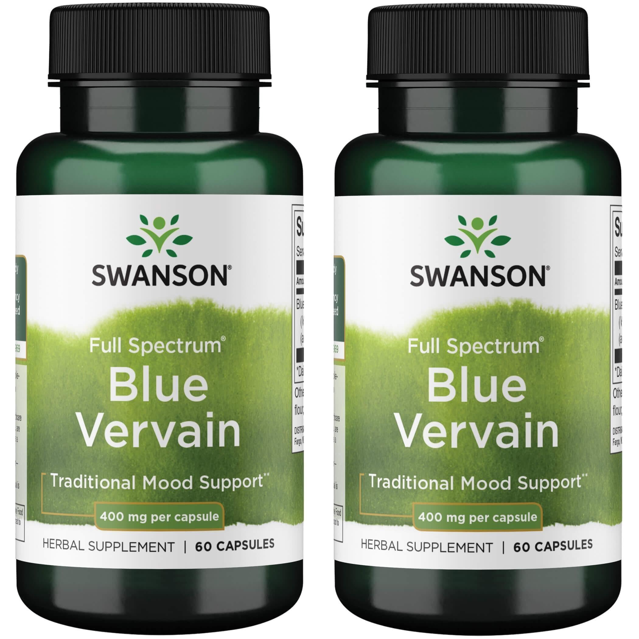 Swanson Premium Brand Blended Vitamin & Mineral Supplement 400mg capsules front view