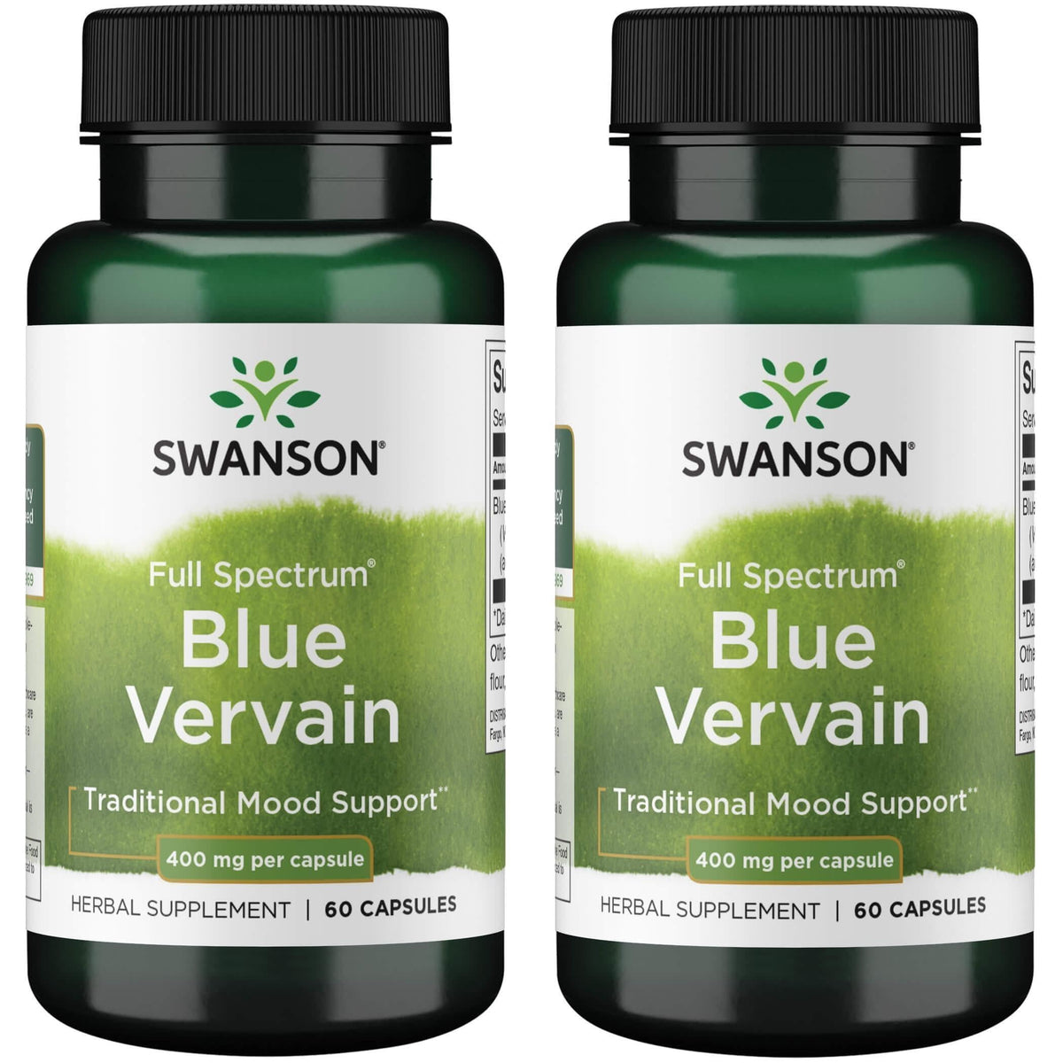Swanson Premium Brand Blended Vitamin & Mineral Supplement 400mg capsules front view
