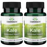 Swanson Premium Brand Full Spectrum Kale Capsules 400mg front view