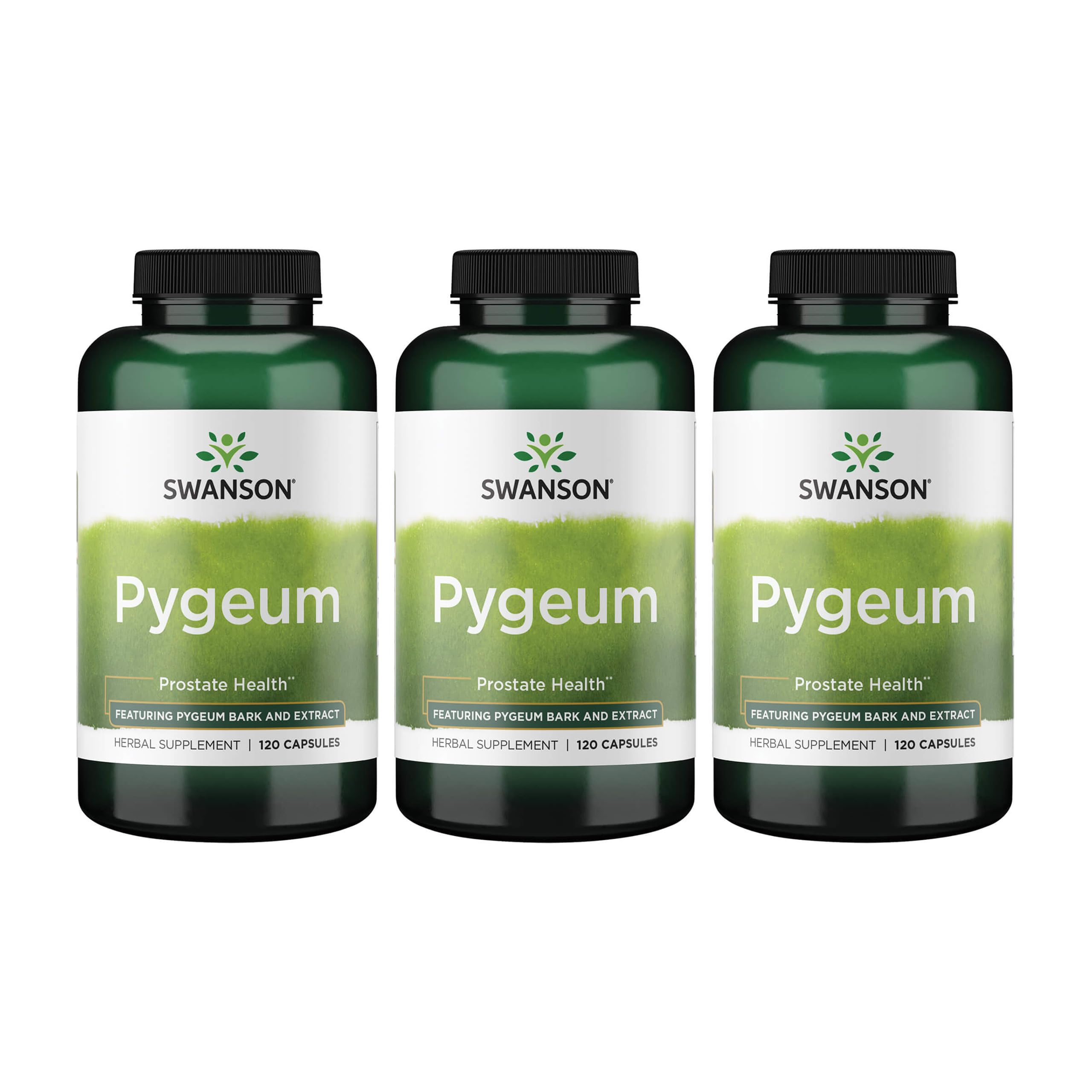 Swanson Pygeum Herbal Supplement 400mg front view