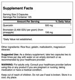 Swanson Quercetin with Bromelain capsules side view