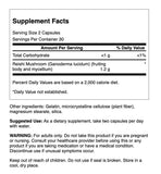 Swanson Reishi Mushroom Capsules 1.2g packaging