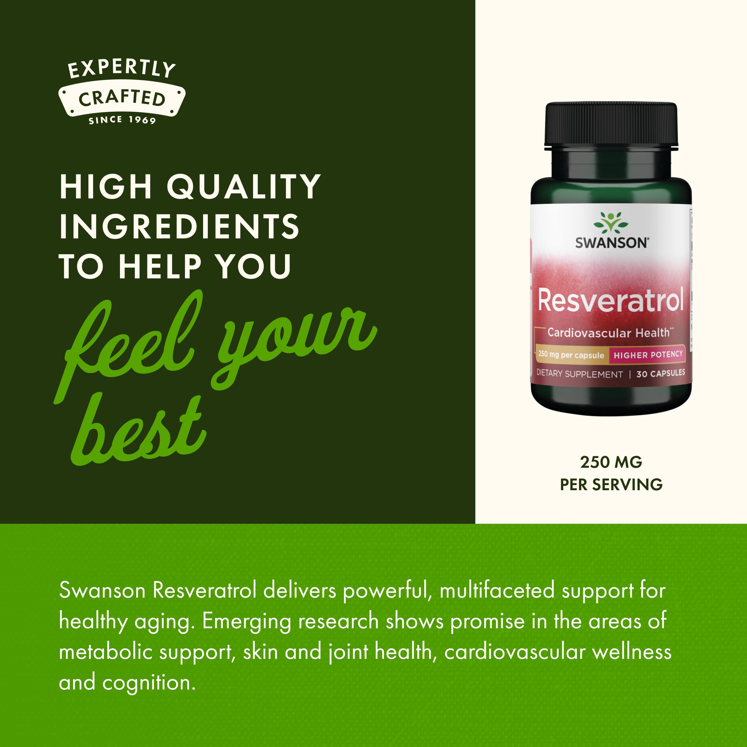 Swanson Resveratrol 250 mg supplement ingredients list