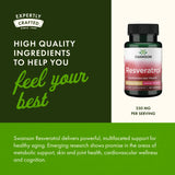 Swanson Resveratrol 250 mg supplement ingredients list