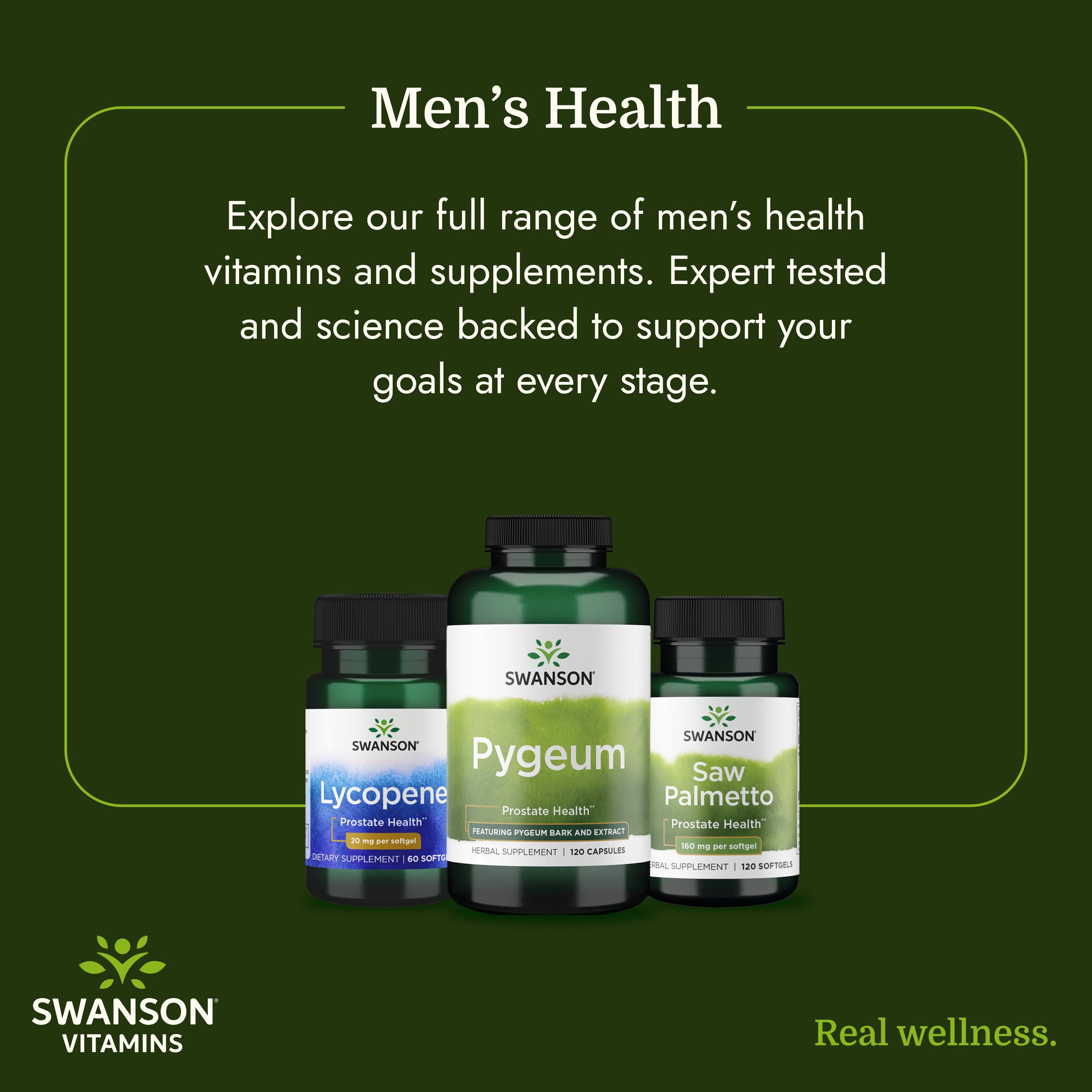 Swanson Saw Palmetto Capsules 540mg in a hand