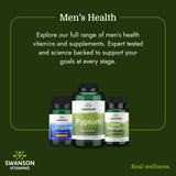 Swanson Saw Palmetto Capsules 540mg on wooden surface
