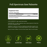 Swanson Saw Palmetto Capsules 540mg opened bottle