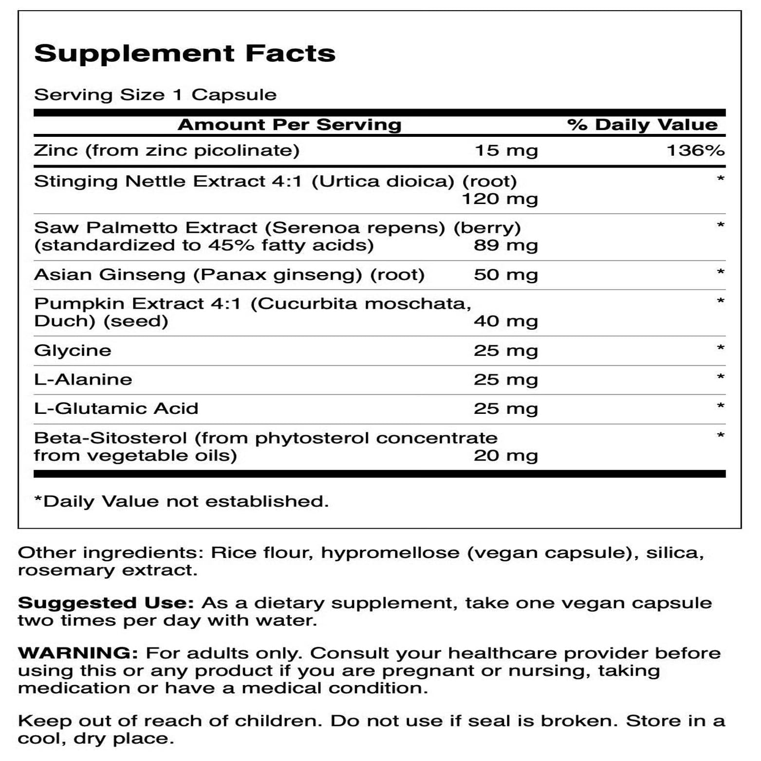 Swanson Saw Palmetto Prostate Support Supplement capsules close-up