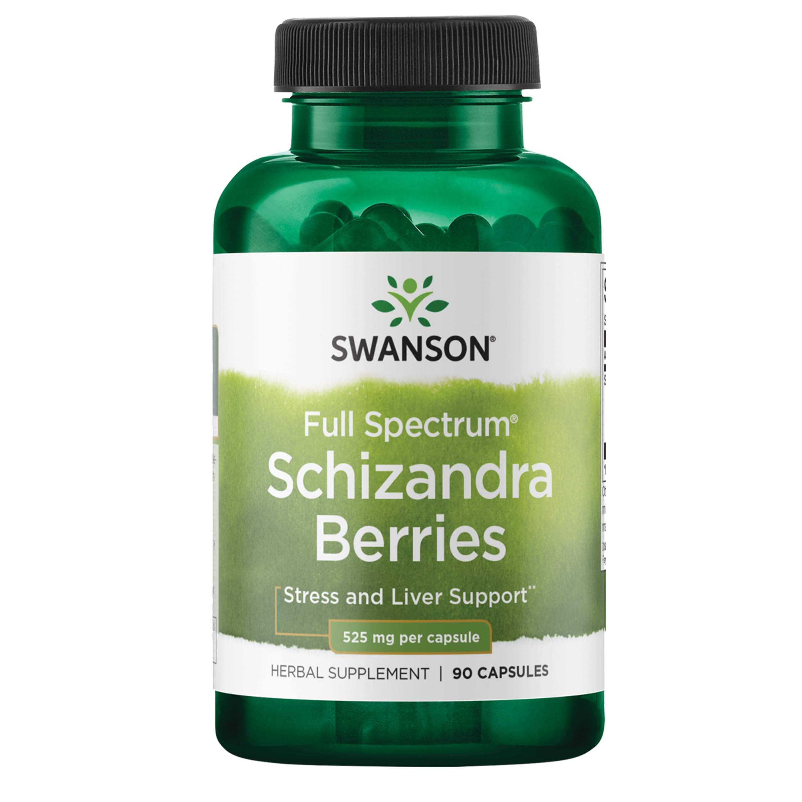 Swanson Schizandra Berry Capsules 525mg front view