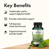 Swanson Spearmint Leaf Capsules 400mg product packaging
