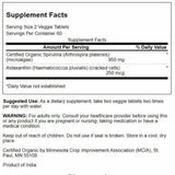 Swanson Spirulina 950mg supplement side view