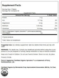Swanson Spirulina Organic Supplement side view showing capsule details