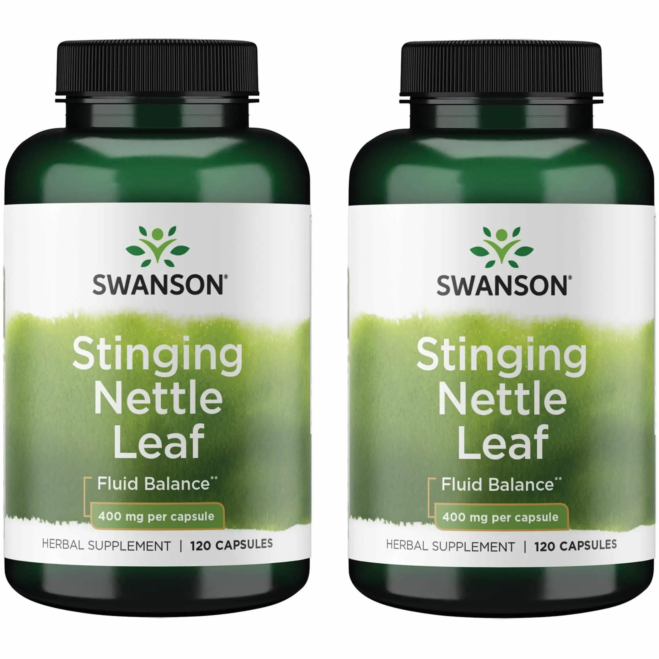 Swanson Stinging Nettle Leaf Extract 800mg capsules front view