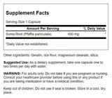 Swanson Suma Root Capsules 400mg side view showing capsule details