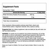 Swanson Tart Cherry and Melatonin 30 Tablets side view