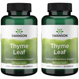 Swanson Thyme Leaf Supplement 500mg capsule bottle front view