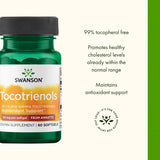 Swanson Tocotrienols 50mg Vitamin E Softgels open bottle