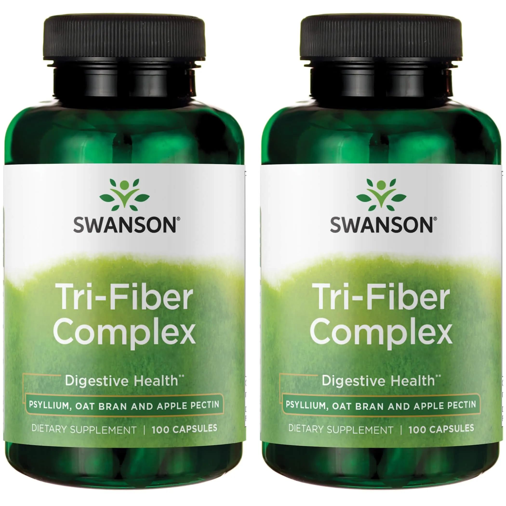 Swanson Tri-Fiber Complex Dietary Fiber Supplement front view