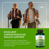 Swanson Tri-Fiber Complex Dietary Fiber Supplement with water glass