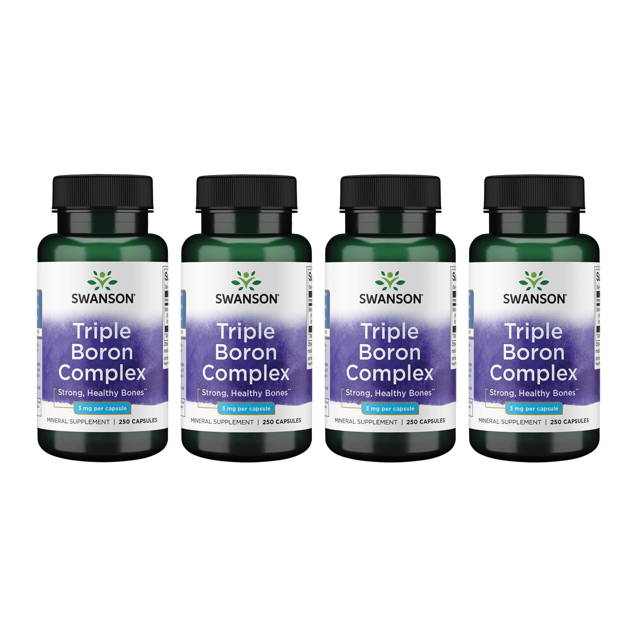 Swanson Triple Boron Complex 3mg supplement front view