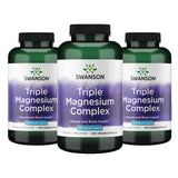 Swanson Triple Magnesium Complex 400mg 90 Capsules front view