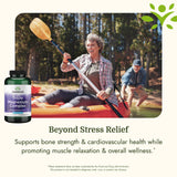 Swanson Triple Magnesium Complex 400mg capsules with measuring spoon