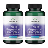 Swanson Triple Magnesium Complex 400mg supplement front view