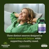 Swanson Triple Magnesium Complex 400mg supplement side view